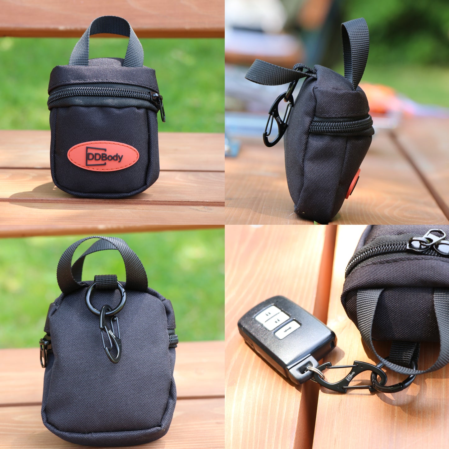 イヤホンポーチ 小物入れ (Black)